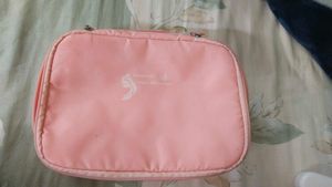 Pink Cosmetic Travel Pouch