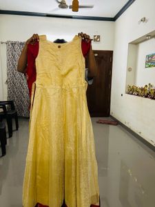 Elegant Red &amp; Gold Ethnic Outfit