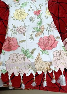Sharara suit dupatta