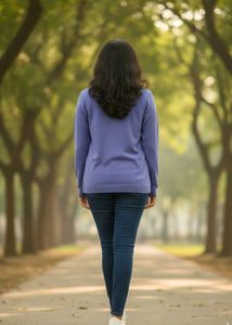 Imported Purple Pullover Sweater