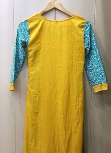 Yellow Printed Kurti (Women)