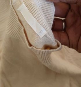 Cream Bishop Sleeve Sweater