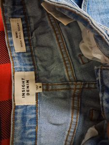 Distressed Denim Shorts