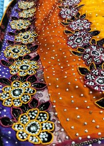 Mango Color Function Wear Saree.