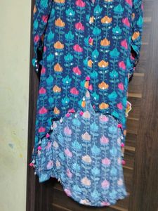 Floral Print High-Low Coord Set