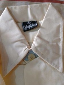 Cream-Colored Button-Down Shirt
