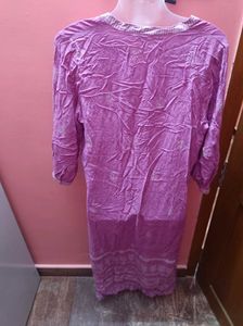 Xl Avaasa Lavender Pinkish  Kurta