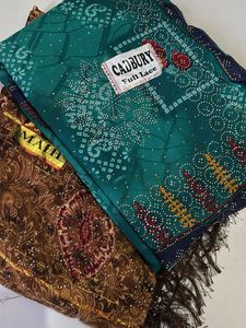 Elegant Bandhani Sarees Set Of 2
