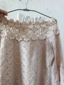 Madame Beige Off Shoulder Top...!!