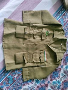 Vintage Khaki Two-Piece Set