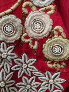 Red Embroidered Blouse