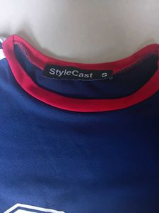 STYLECAST varsity printed cropped t shirt
