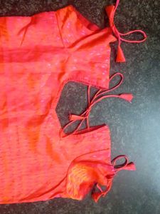 Mild Orange With Pink Shaded Kurta [Customized]