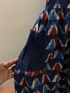 Triangle Print Maxi Dress