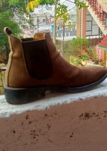 Brown Suede Chelsea Boots
