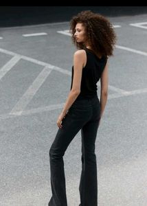 H&amp;M Black Flared High Jeans