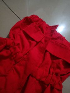 Red Peplum Tube Top Perfect Gift For Your Love ❤️