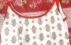 Sleeveless Long Cotton Kurti