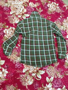 Green Plaid Flannel Shirt new