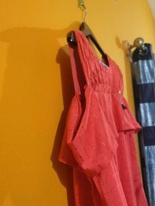 2 Top With 1 Sheer Shirt In One Combo
