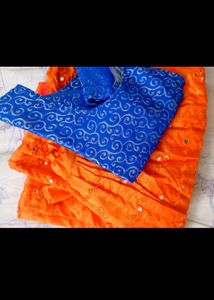 Combo Of Skirt Nd Long Blouse For Girls