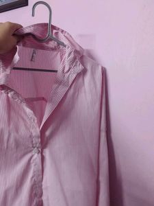 PINK CASUAL WEAR SHIRT