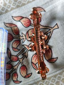 Red Rhinestone Hair Clip