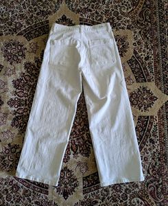 Wide Leg White Jeans
