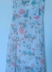 A floral midi dress