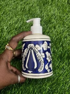 Hand-Painted Ceramic Soap Dispenser