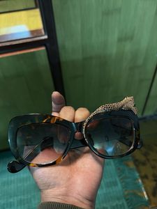 Unique Leopard Embellished Sunglasses