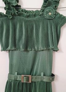Green Tiered Maxi Dress