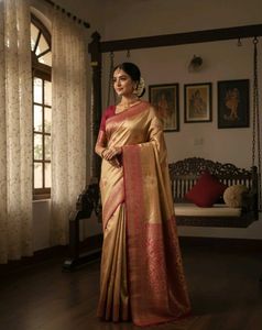 Trending Luxury Golden tissue silk Saree