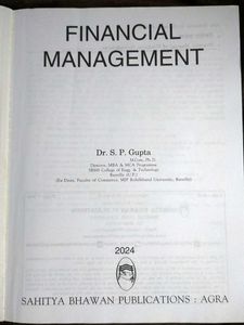 Financial Management Textbook - Dr. S.P. Gupta