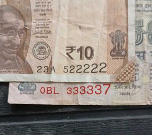 Vip &amp; Semi Vips Number Fifty and Ten Rs Note