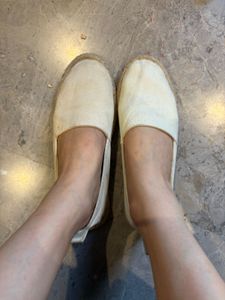 H&M Beige Canvas Espadrilles