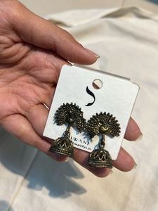 Peacock Jhumka Earrings