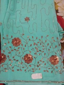 Sequin Design Saree
