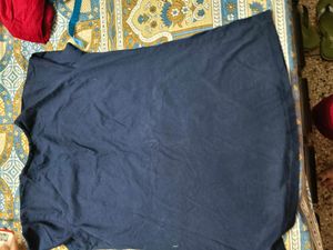 Blue Hosiery T Shirt In L Size For Women