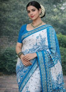 😃Floral Print Saree