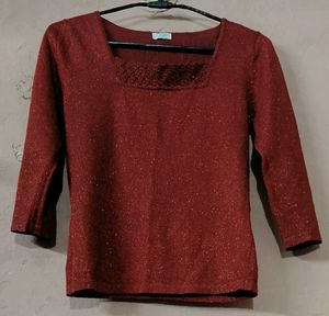 Sparkly Red Top