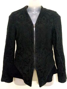 Black Jaket Floral Designed 💗