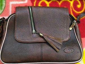Brown Leather Crossbody Bag