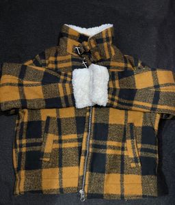 H&amp;M Jacket With A Faux Fur Collar