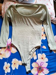 Sage Green Long Sleeve Bodysuit