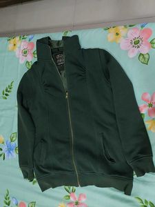Green Zip-Up Hoodie