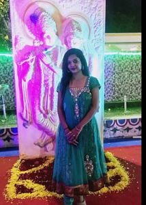 Green Embroidered Dress With Paijama & Duptta