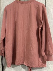 Peach Cotton Sweatshirt