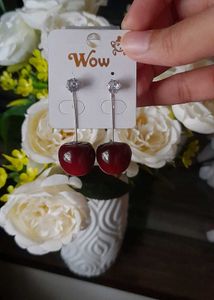 Viral Cherry Drop Earrings
