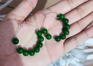 Combo Of 10 Different Colour Acrylic Beads Hoops.